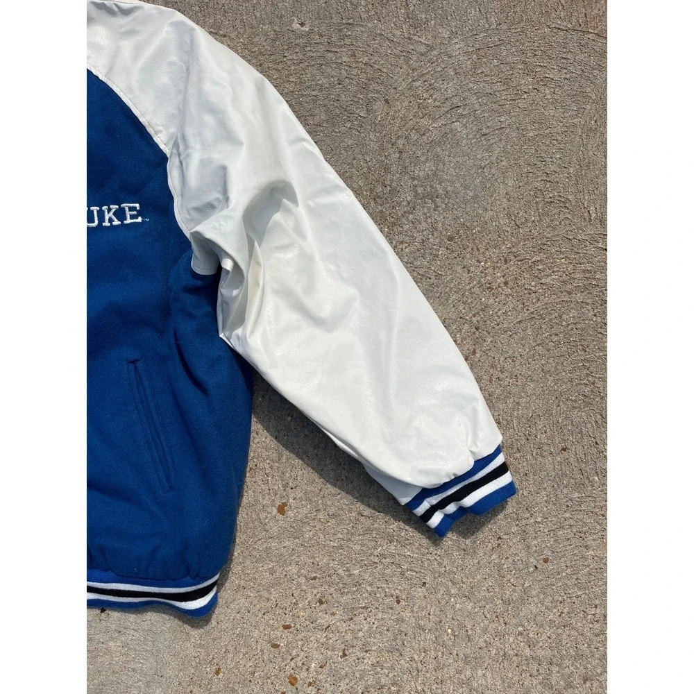 Vintage Duke Blue Devils Varsity Jacket Mens 2XL Blue Wool Steve And Barrys